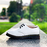 Туфлі жіночі Dr.Martens 1461 білі з натуральної шкіри весна осінь, фото 2