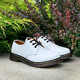 Туфлі жіночі Dr.Martens 1461 білі з натуральної шкіри весна осінь, фото 9