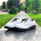 Туфлі жіночі Dr.Martens 1461 білі з натуральної шкіри весна осінь, фото 3