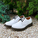 Туфлі жіночі Dr.Martens 1461 білі з натуральної шкіри весна осінь, фото 4