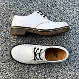 Туфлі жіночі Dr.Martens 1461 білі з натуральної шкіри весна осінь, фото 8