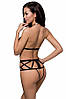 Откровенное боди с элементами стреп JADE BODY black XXL/XXXL - Passion Exclusive, фото 3