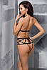 Откровенное боди с элементами стреп JADE BODY black XXL/XXXL - Passion Exclusive, фото 5