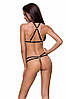 Портупея з стреп з мереживом LORRY BRA black L/XL - Passion Exclusive, фото 4