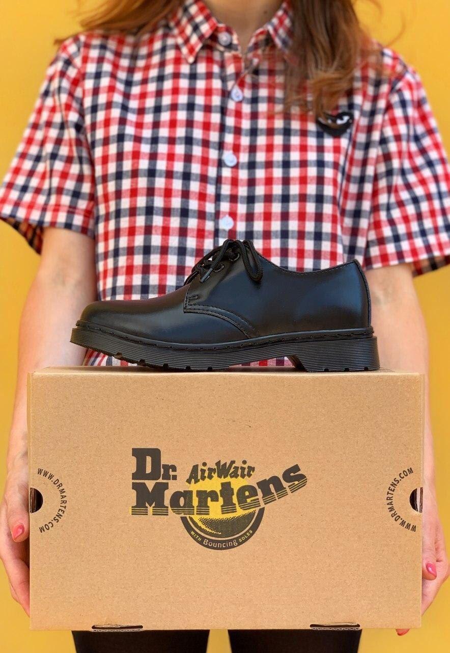 Туфлі жіночі Dr.Martens 1461 чорні шкіряні весна осінь, фото 1