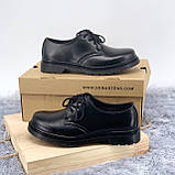 Туфлі жіночі Dr.Martens 1461 чорні шкіряні весна осінь, фото 3