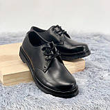 Туфлі жіночі Dr.Martens 1461 чорні шкіряні весна осінь, фото 5