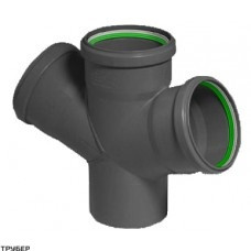 Хрестовина 45° 50/50/50 для внутрішньої каналізації ASG NANO HTR, фото 1