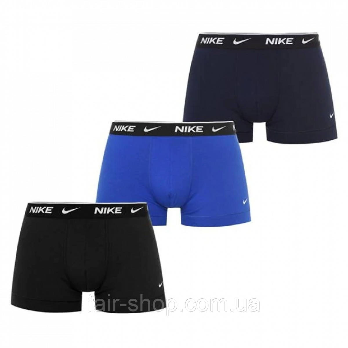 Nike 3 Pack Boxer Trunks Blk Blu Nvy 9J1 ID