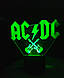 3d-світильник AC/DC, АС/ДС, 3д-нічник, кілька підсвічувань (батарейка+220В), фото 3