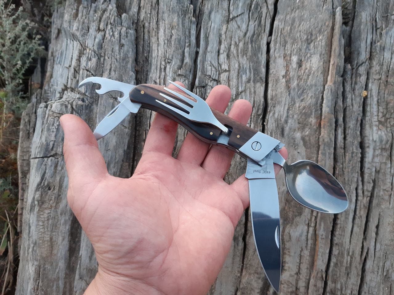 Ніж багатофункціональний ложка + чохол З -34 С, фото 1