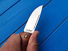 Компактний мисливський ніж скандинавський 8CR13MOV+шкіряний чохол З, фото 3
