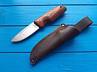 Компактний мисливський ніж скандинавський 8CR13MOV+шкіряний чохол З, фото 8