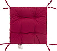 Мягкая подушка на стул 40х40х5 с завязками "COLOR" (лиловая)