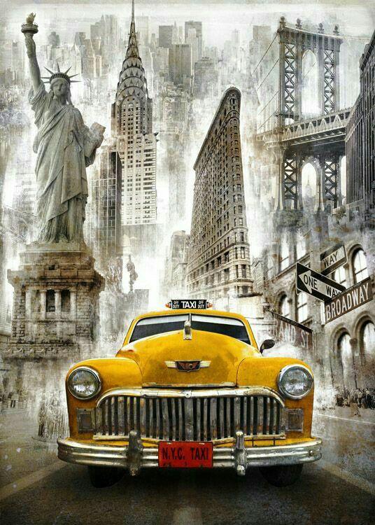 Розпис за номерами "Такси Нью-Йорка"  Лавка Чудес 40 x 50 см (в коробке) (LC30014)