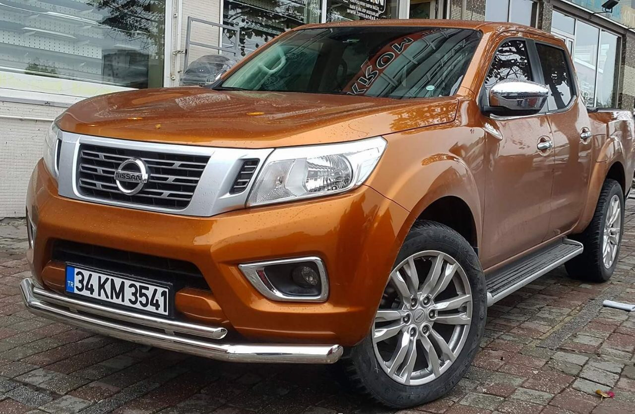 Захист переднього бампера подвійна Nissan Navara 2019+