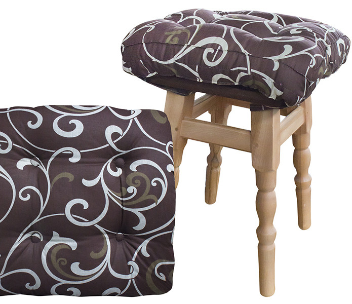 Мягкая подушка на стул 40х40х7 (поликоттон_мебельная вата) тм DOTINEM - фото 2 - id-p489856663