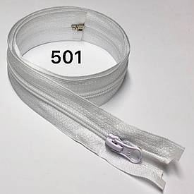 Спіральна блискавка Білий 90см Тип 5 роз'ємна з одним бігунком