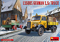 Mercedes-Benz L1500S. Сборная модель немецкого грузового автомобиля в масштабе 1/35. MINIART 38051