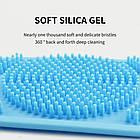 Двостороння силіконова мочалка-масажер для тіла Silica Gel Bath Brush рожева, фото 3