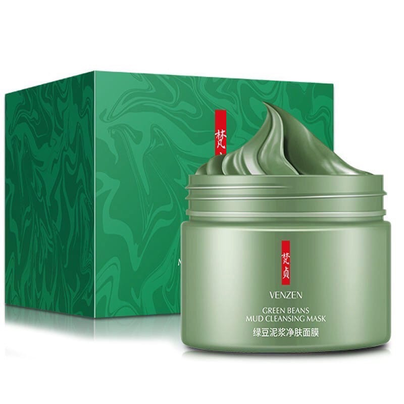Грязова маска з бобами Venzen Green Beans Mud Cleansing Mask