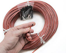 50 метрів. 33 Ом/м. Нагрівальний карбоновий кабель 12К у силіконовій ізоляції, фото 2