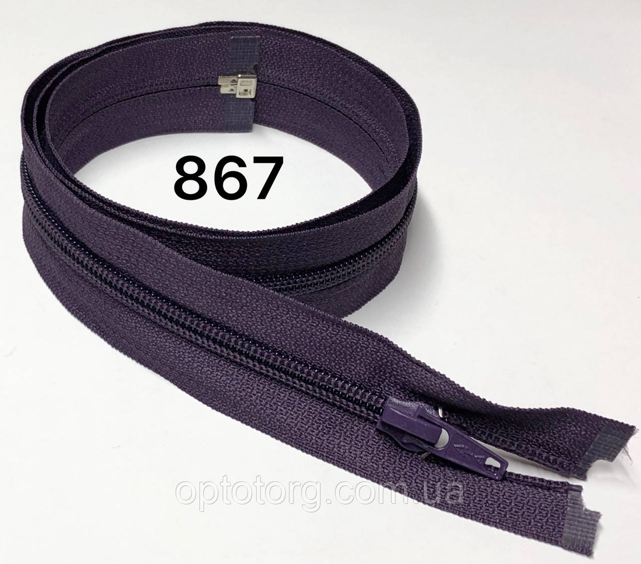 Спіральна блискавка Винорад 60см Тип 5 роз'ємна з одним бігунком Kiwi