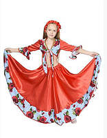 Карнавальный костюм ЦЫГАНКА, ЦЫГАНОЧКА для девочки 5,6,7,8,9 лет, детский костюм ЦЫГАНКИ, ЦЫГАНОЧКИ