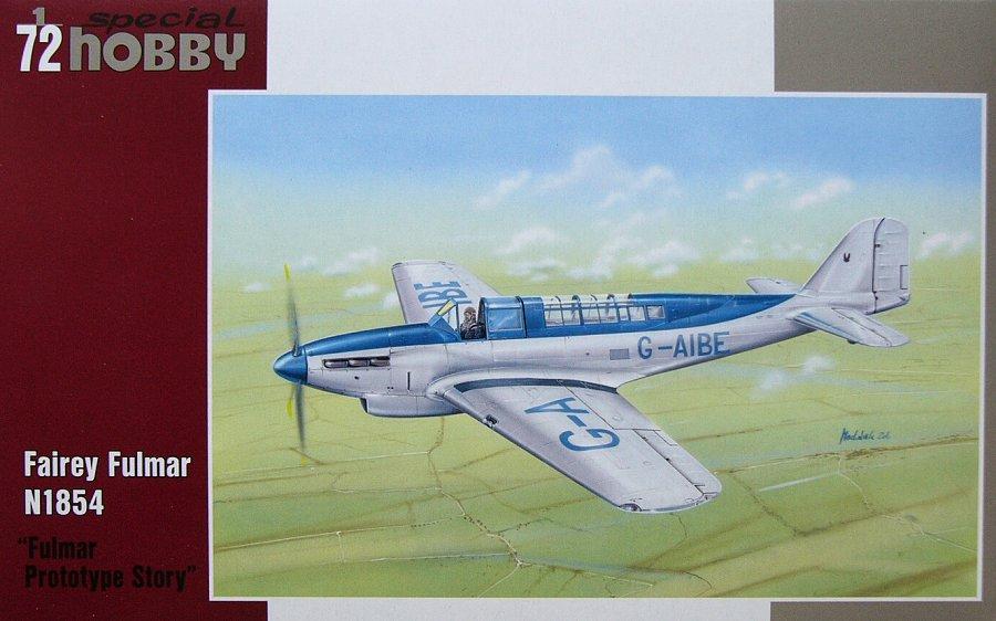 Пластикова модель 1/72 Special hobby 72196 Британський винищувач Fairey Fulmar N1854 'Fulmar Prototype Story'
