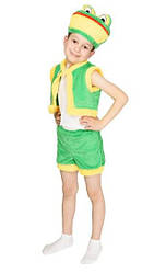 Карнавальний костюм ЖАБЕНЯ для хлопчика 3-7 років, 104-122см, дитячий новорічний костюм Жаба маскарадний