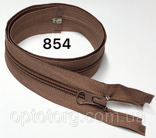 Спіральна блискавка Кавовий 80см Тип 5 роз'ємна, фото 1