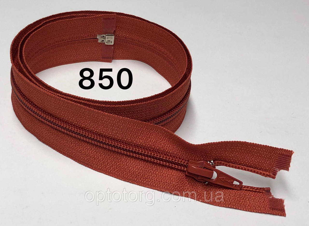 Спіральна блискавка Теракот 45см Тип 5 роз'ємна