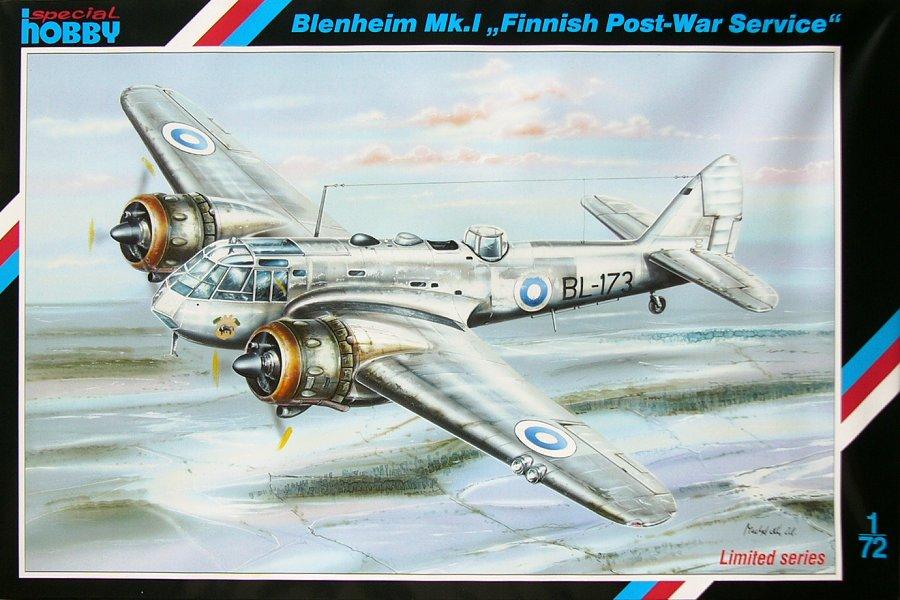 Пластикова модель 1/72 Special hobby 72202 Британський бомбардировальк Blenheim Mk.I Finnish post war service