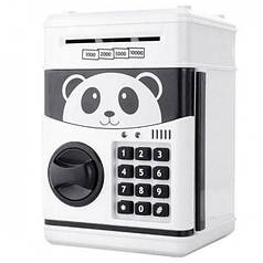 Сейф-копилка детский с кодовым замком Cartoon Box 7030 Панда Gray (N011110)