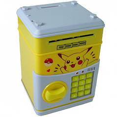 Сейф-копилка детский с кодовым замком Cartoon Box 7030 Пикачу Yellow (N011109)