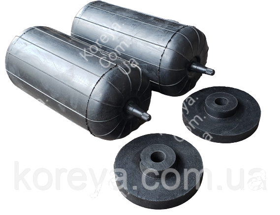 Пневмобалони в задні пружини Опель Віваро, Рено Трафік ніпел вниз110 200, фото 1