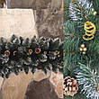 Кармен золото 1,8 м з шишками і перлами ялинка штучна новорічна, фото 2