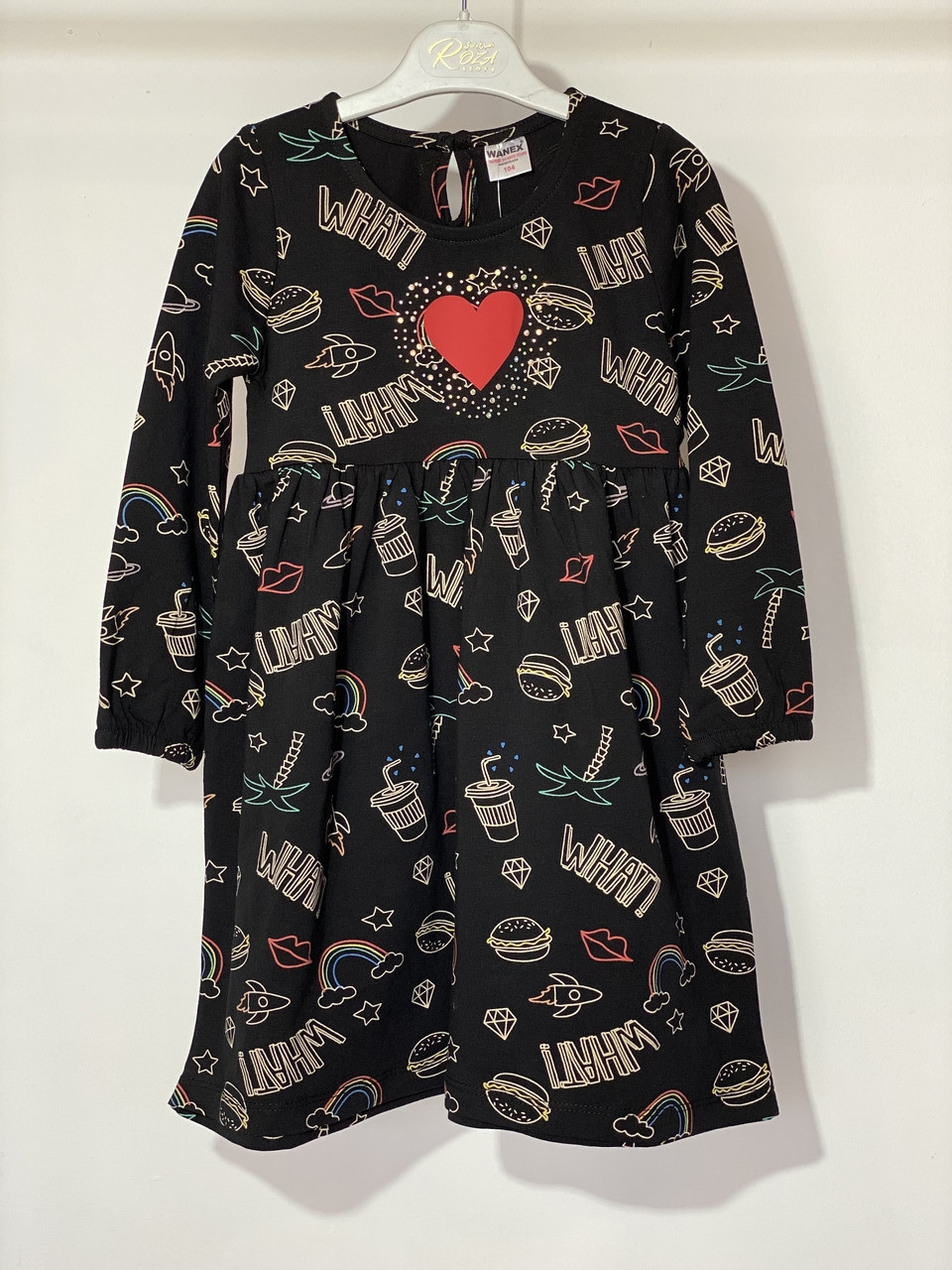 Сукня для дівчинки Wanex 40781 92 см Чорний, фото 1