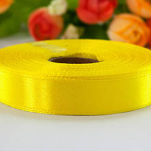 Атласна стрічка 12 мм (23 м.) жовта