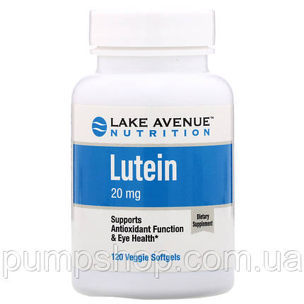 Лютеїн Lake Avenue Nutrition Lutein 20 mg 120 капс., фото 1