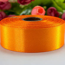 Атласна стрічка 25 мм (23 м.) помаранчева