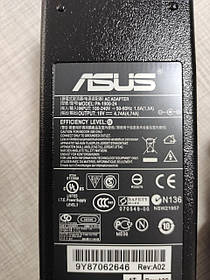 Блок живлення для ноутбука ASUS 19V, 4.74 A, 90W, 5.5*2.5 мм, 3 hole, L-образний роз'єм, black