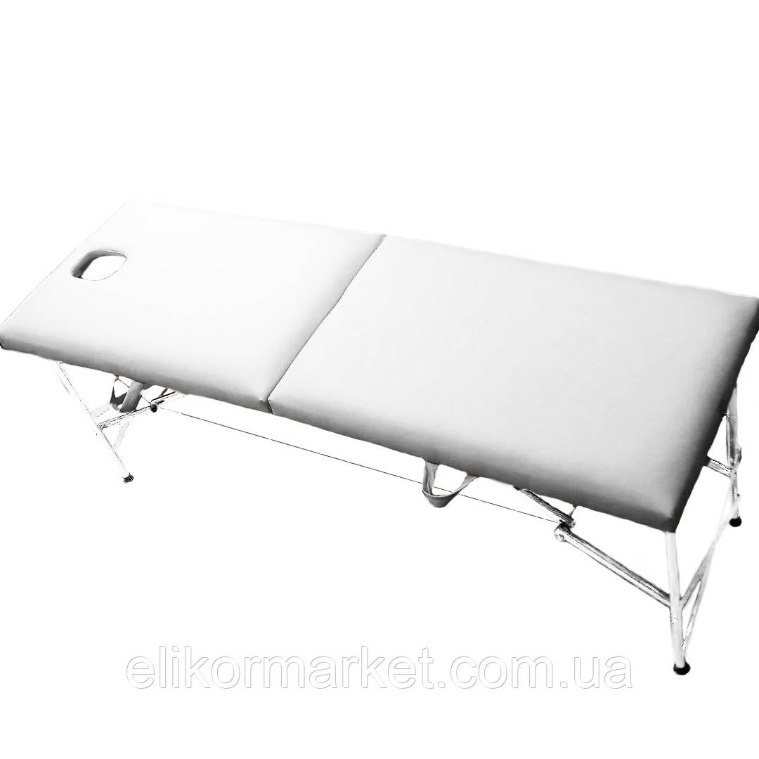 Масажна кушетка складна "Комфорт-Автомат з Люверсом" Еко-Шкіра 185*60*75, фото 1