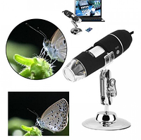 Цифровой микроскоп USB Magnifier SuperZoom 50-500X с LED подсветкой