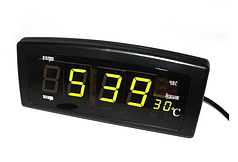 Годинник настільні з зеленою підсвіткою Caixing CX-818 Black (N011080)