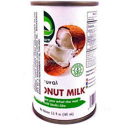 Натуральне кокосове молоко без цукру nature's Charm 165 мл