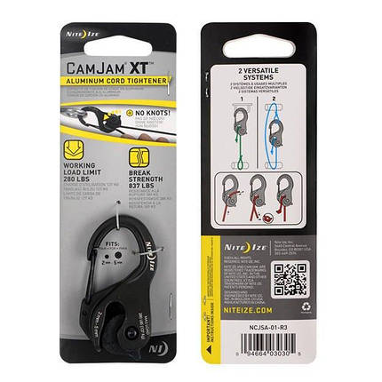 Nite Ize - CamJam XT Aluminum Cord Tightener - NCJSA-01-R3, фото 1
