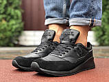 Кросівки чоловічі New Balance 1500 замшеві шкіряніс чорні, фото 3