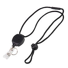 KEY-BAK - Sidekick® Retractable Key Chain & Badge Breakaway Lanyard with Twist-Free Clear Vinyl I. D. Strap -