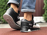 Кросівки чоловічі New Balance 1500 замшеві шкіряні чорні з бежевим, фото 5